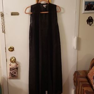 LulaRoe Black Lace Joy sz L